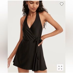 NWT J Crew Halter Swimsuit Black Size 8